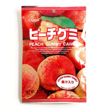 Kasugai Peach Gummy Candy 3.77 oz each (4 Items Per Order)
