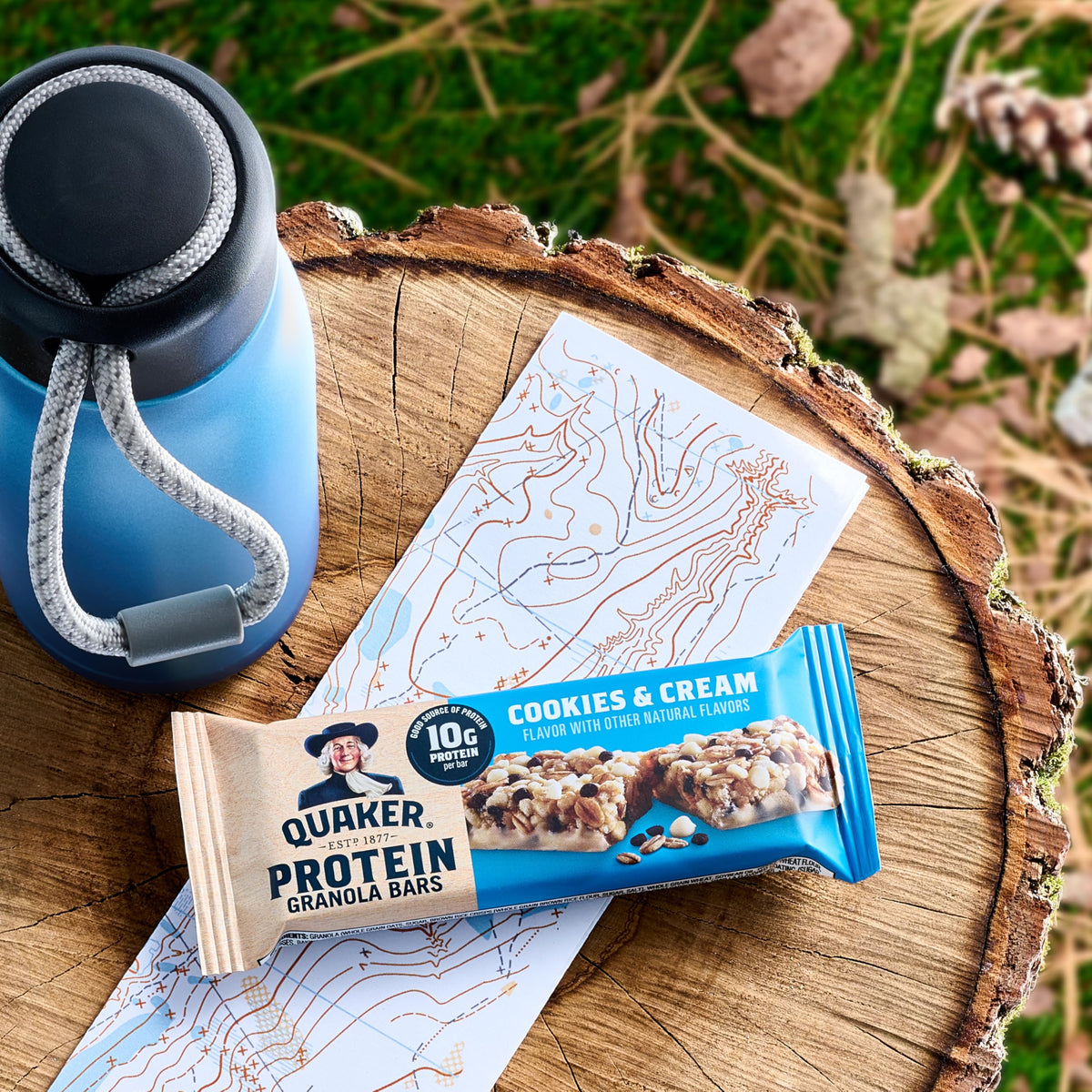 Quaker Protein Granola Bars, 2 Flavor Variety Pack, 10g Protein, 1.41 oz Bars, 20ct