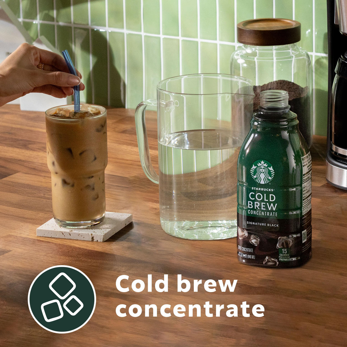 Starbucks Cold Brew Coffee Concentrate, Signature Black Iced Coffee, 32 fl oz