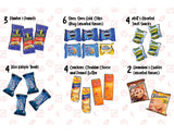 Munchie Mountain Ultimate 50-Count Snack Stock Pile and Care Package for College Students, Military Members, Friends, and Family
