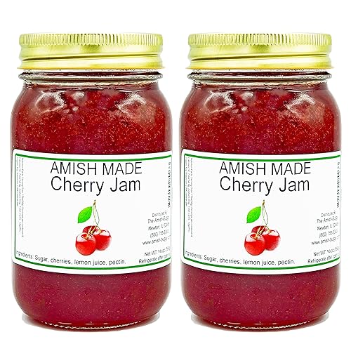 Amish Cherry Jam - Two 16 Oz Jars