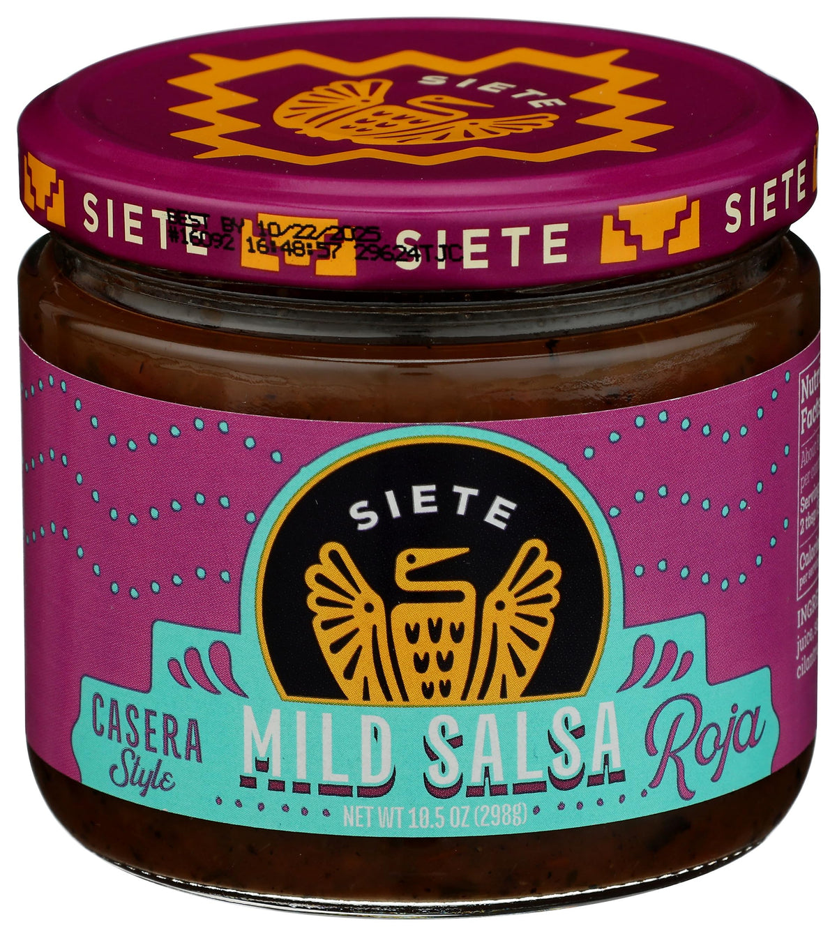 Siete Salsa Mild Casera 10.5 OZ