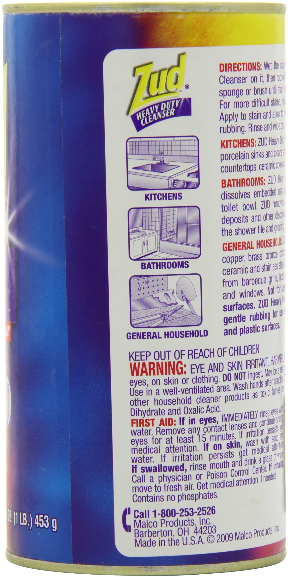 Zud Heavy Duty Cleanser, 16-Ounce (Pack of 6)
