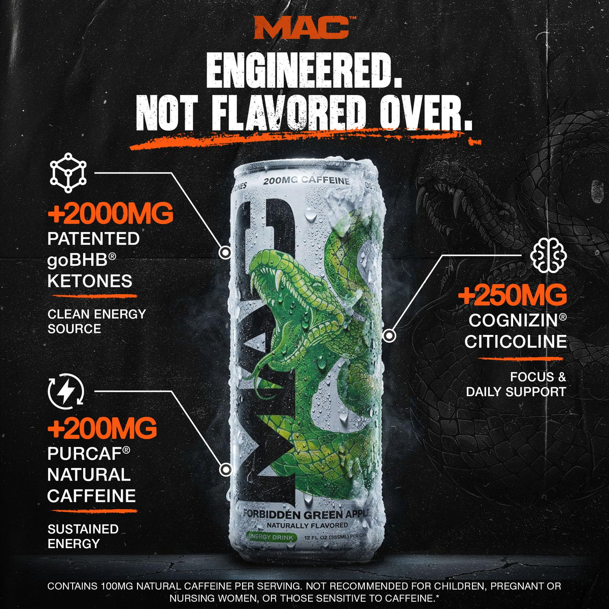 MAC Energy by Conor McGregor 4-in-1 Variety Pack Sugar Free Energy Drink