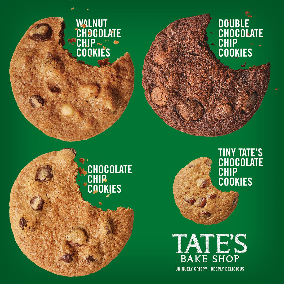 Tate's Bake Shop Chocolate Chip Cookies Variety Pack, 7 Bags