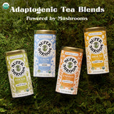 The Republic of Tea SuperShroom Calm Reishi Herbal Tea, Organic Rooibos, Cocoa and Dandelion Root Blend, Low Caffeine, Unbleached Tea Bags in Reusable