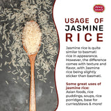 Spicy World Jasmine Rice 10 Pound Bag - Thai Hom Mali Premium Variety ~ By Spicy World
