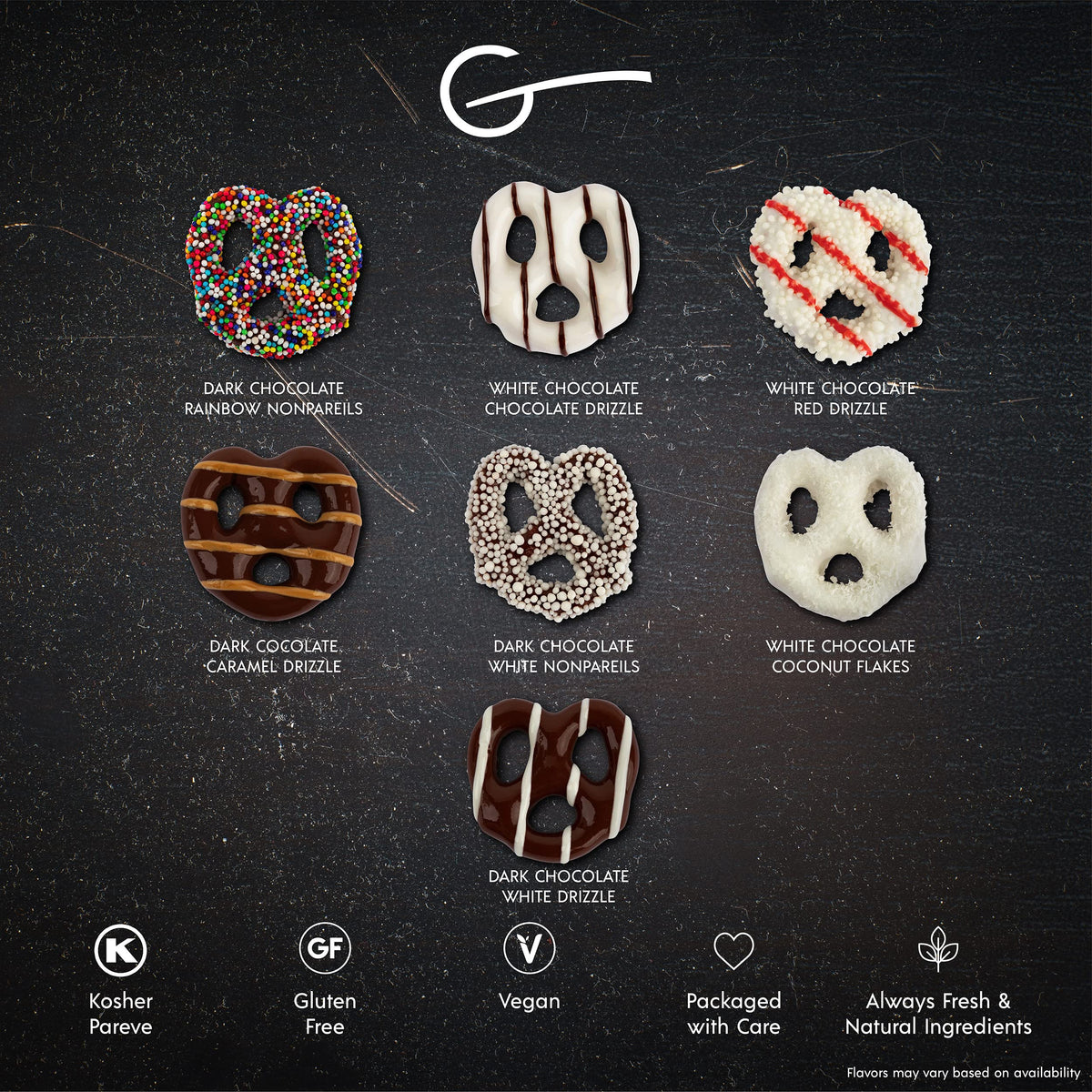 Gluten Free Palace Chocolate Covered Pretzels Gift Box - Gourmet Gluten Free Father's Day Chocolate Pretzels Gift Basket - Sweet & Salty Crunchy Treat