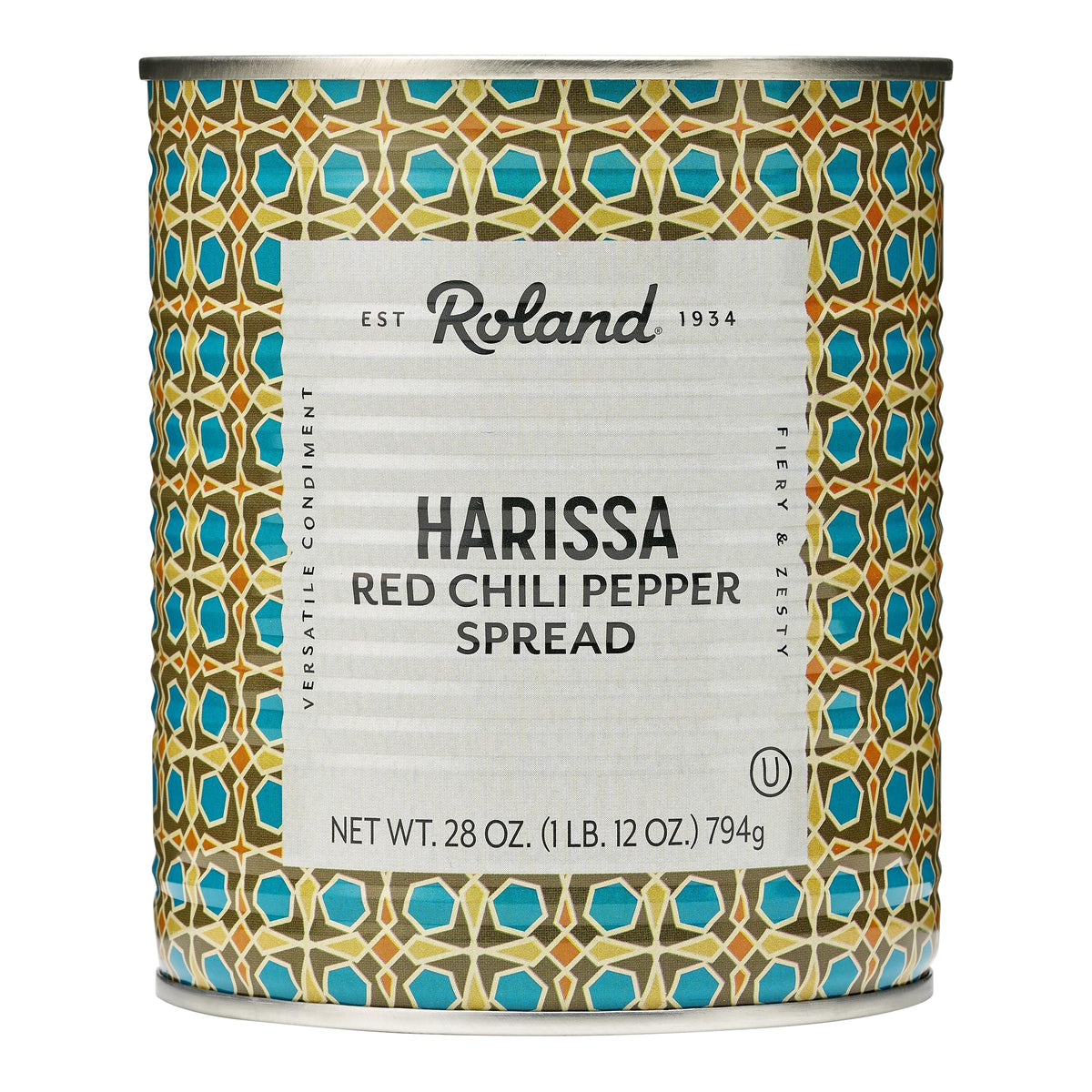 Roland Foods Harissa Red Chili Spread, Specialty Imported Food, 28-Ounce Can
